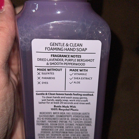 NWT B&BW Lavender Driftwood Gentle & Clean Foaming Hand Soap - Picture 3 of 4